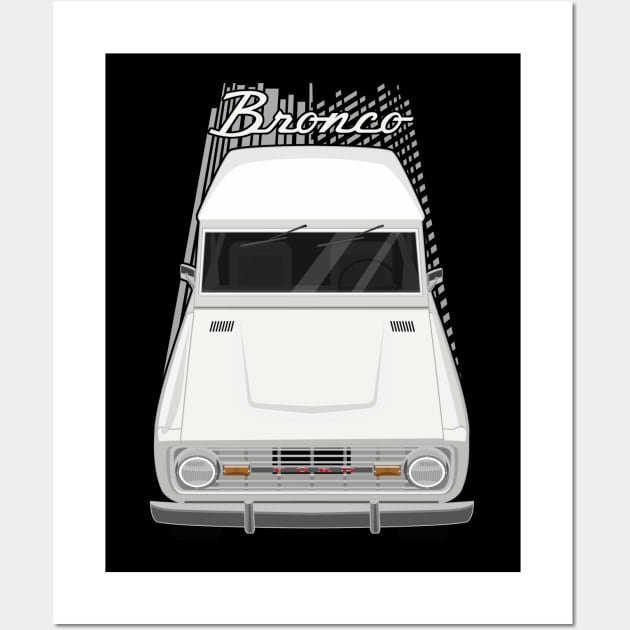 Ford Bronco 1st gen - White Wall Art by V8social